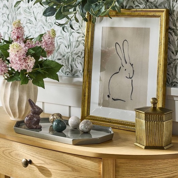 New Threshold Studio McGee 14"x18" Bunnies Framed Art Target Spring 2025 - Picture 2 of 3